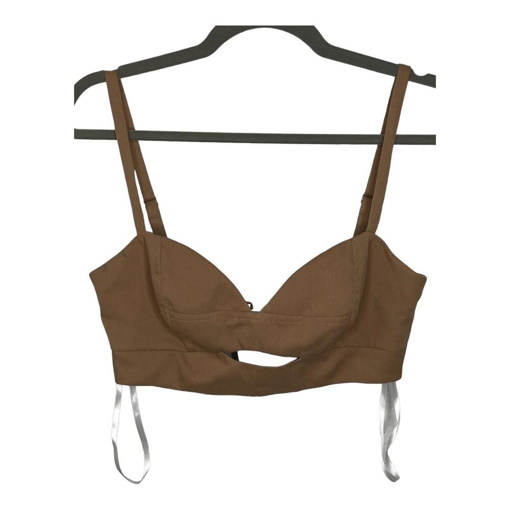 LPA Top Cropped Bralette Cutout Underbust Casual Going Out Fall Evening S